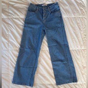 Levi's Blue Flare Wide Leg Jeans